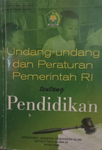 Image of Undang-Undang Dan Peraturan Pemerintah RI Tentang Pendidikan